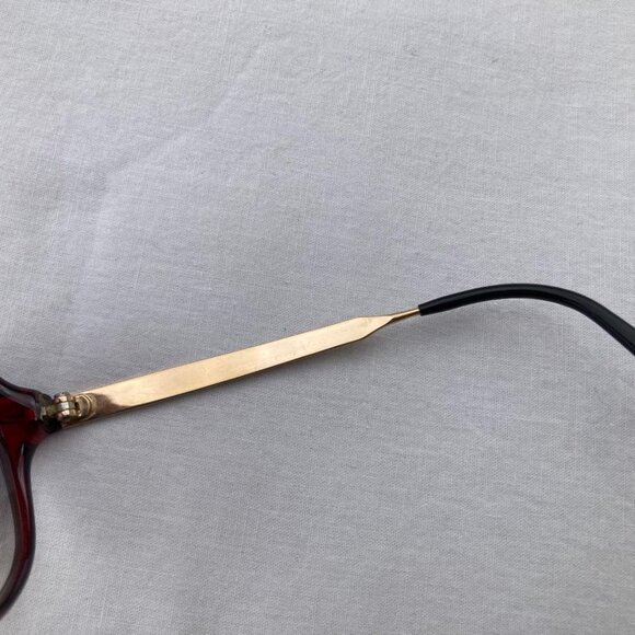 Vintage Carrera 5547 Men Sunglasses Bordeaux red/gold Eyeglasses Made Austria - Picture 13 of 14